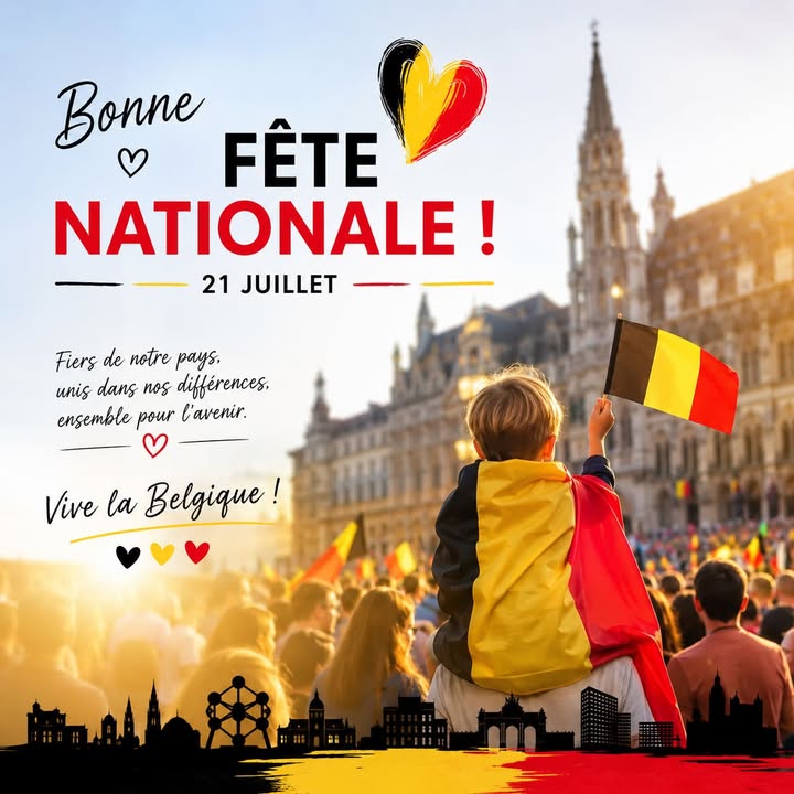 🇧🇪 Bonne Fête nationale à toutes et à tous ! ❤️💛🖤